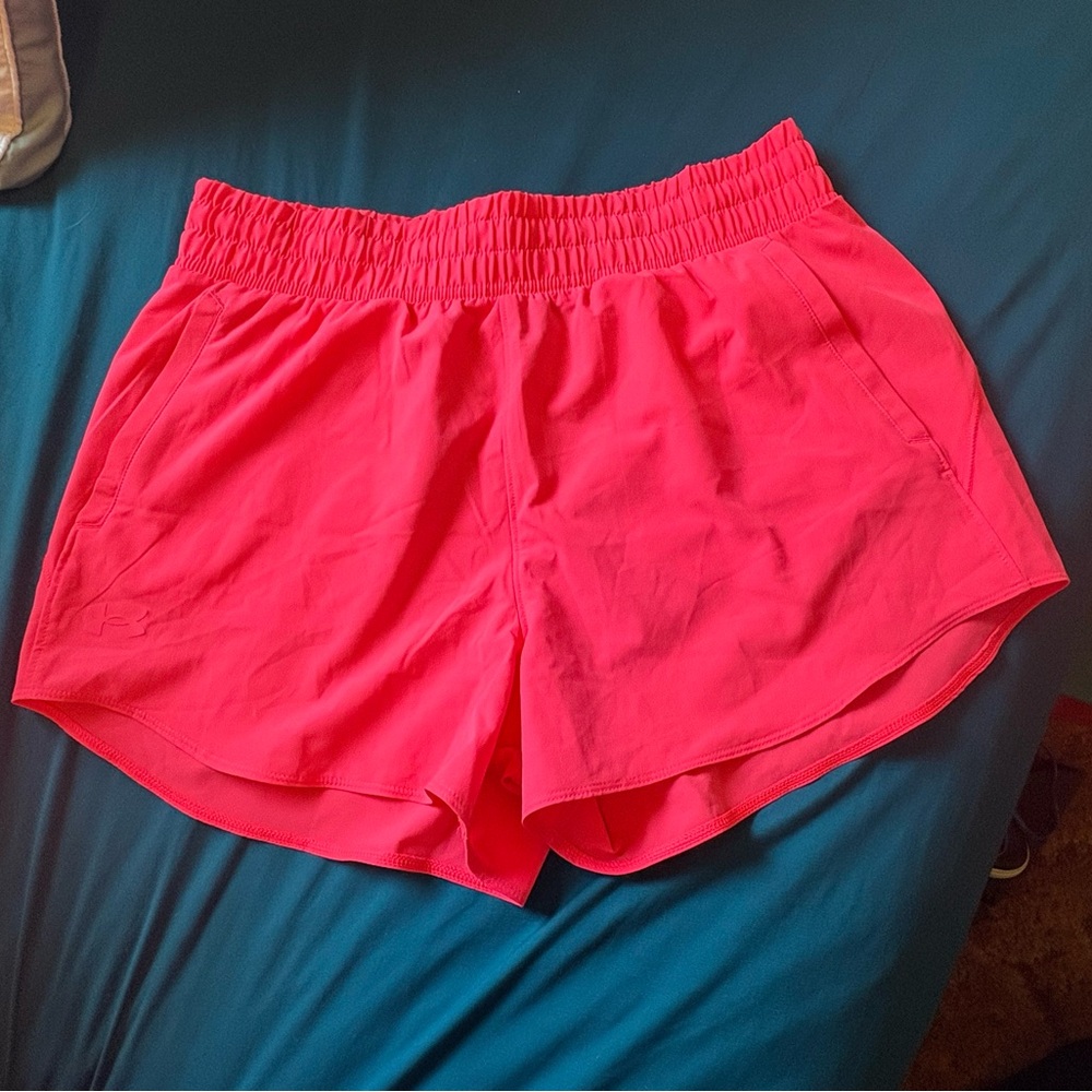 Under Armour Pink Athletic Shorts Lightweight Moisture-Wicking